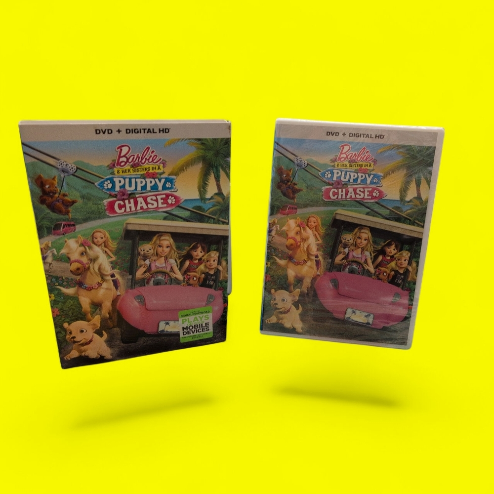 Barbie & Her Sisters in a Puppy Chase DVD w/ DIGITAL CODE Movie 2016 Cartoon - Picture 4 of 4